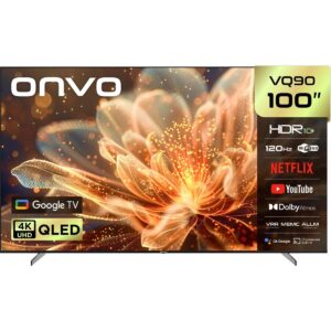 Onvo 100VQ90F3UB 100’’ 254 Ekran Uydu Alıcılı 4K Ultra HD QLED Google TV HBCV0000CY7DKS