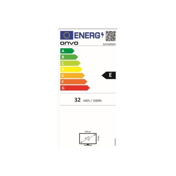 Onvo 32OV6000H 32″ 81 Ekran Uydu Alıcılı HD Ready Smart LED TV