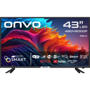 Onvo 43OV6000F 43" 109 Ekran Smart LED TV Full HD Çözünürlük ve Dahili Uydu Alıcısı ile HBCV00004YC7WS