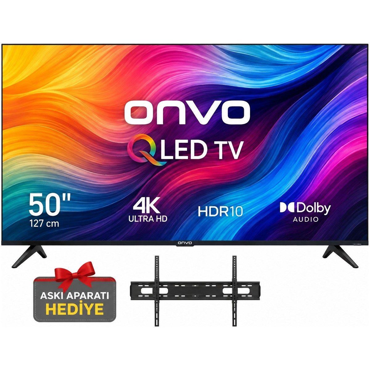 Onvo 50VQ90F3UAQLED Tv+ Askı Aparatı HBCV0000HCD36P
