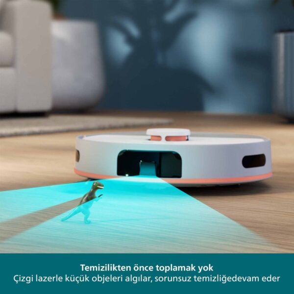 Philips 5000 Serisi Islak Kuru Robot Süpürge, Yüksek Emiş Gücü, Uzun Çalışma Süresi, HomeRun, Otomatik Boşaltma İstasyonu, Beyaz, XU5100/20