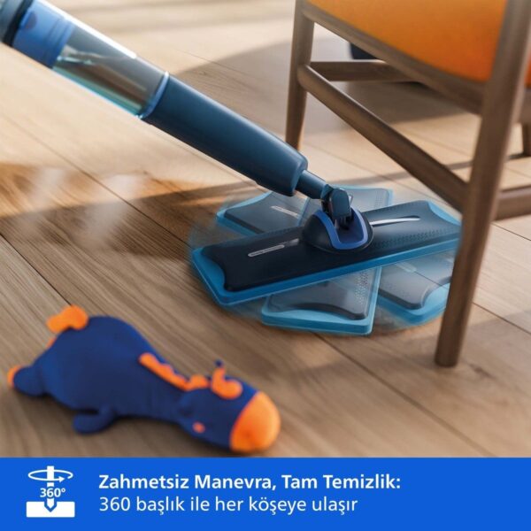 Philips 5000 Serisi OneUp Elektrikli Mop, 360° başlık ile zahmetsiz kullanım, (XV5113/01)