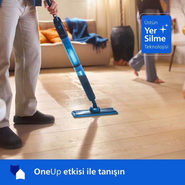 Philips 5000 Serisi OneUp Elektrikli Mop, 360° başlık ile zahmetsiz kullanım, (XV5113/01)