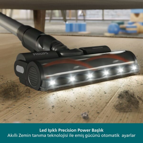 Philips 6000 Serisi Kablosuz Dik Süpürge, 25.2 V, PowerCyclone 11, TriActive LED başlık, XC6453/10