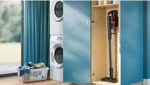 Philips 6000 Serisi Kablosuz Dik Süpürge XC6452/10, Turbo Başlık ve Toz Haznesi ile Güçlü Emiş