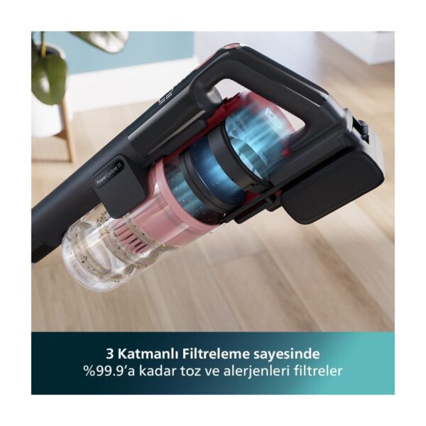 Philips 6000 Serisi Kablosuz Dikey Süpürge, PowerCyclone 11, 64 Dakika Kullanım Süresi, XC6552/01