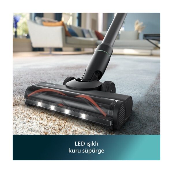 Philips 7000 Serisi AquaTrio Kablosuz Dikey Süpürge, Islak&Kuru Temizlik, Otomatik Temizleme ve Şarj İstasyonu, Kuru Süpürme Başlığı, XW7263/11