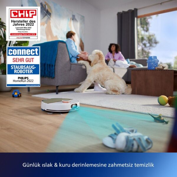 Philips 7000 Serisi HomeRun Aqua Islak Kuru Robot Süpürge, Sarj İstasyonlu, XU7000/02
