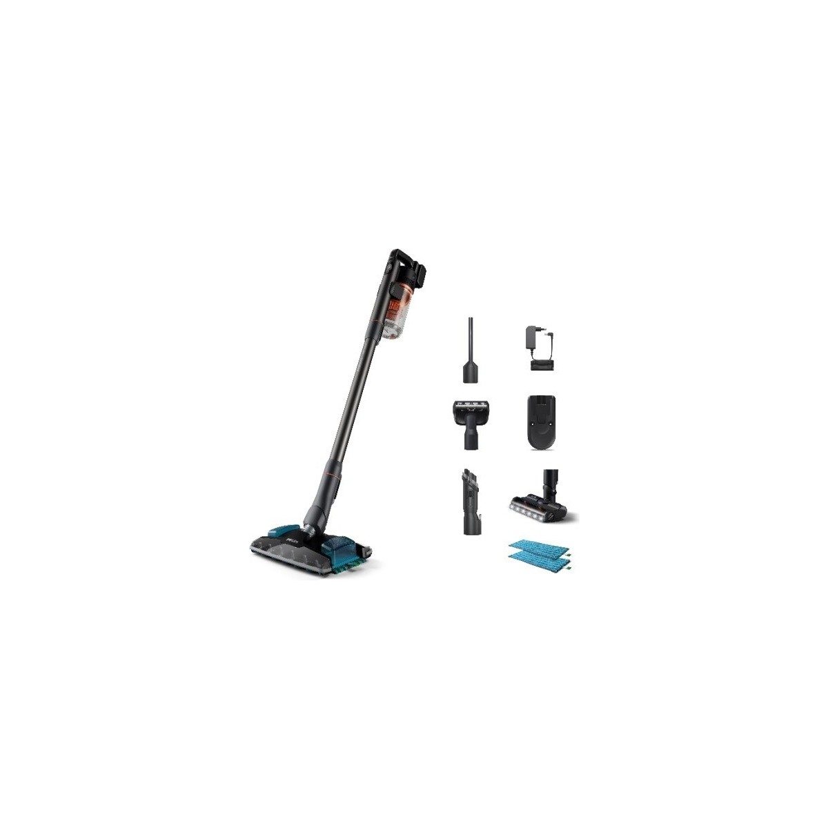 Philips Aqua Plus 8000 Serisi Kablosuz Dikey Süpürge XC8054/01 25 V Güç Değeri ile Islak Kuru Temizlik HBCV000076PFLK