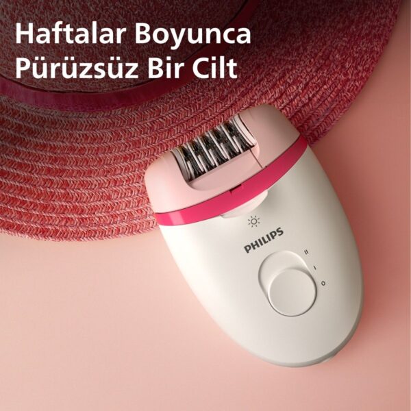 Philips BRE255/05 Satinelle Essential Kablolu Kompakt Epilatör Yıkanabilir Başlık ve 3 Hız Ayarıyla
