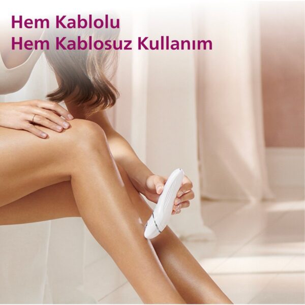 Philips BRE720/05 Epilatör (Yüz+Koltuk alti+Bikini Bölgesi+Bacak)Islak-Kuru,Işıklı,Kablosuz