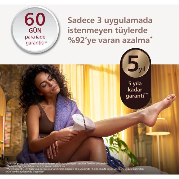 Philips Lumea 9900 Serisi BRI951/03 IPL Tüy Alma Cihazı Pembe SkinAI Özellikli Kablosuz Kullanım