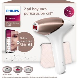 Philips Lumea 9900 Serisi BRI953/01 IPL Tüy Alma, SkinAI Uygulama,Vücut,Yüz ve Bikini,3 Başlık,Çanta HBCV000086R9WB