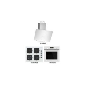 Profilo Beyaz Cam Ankastre Set FRMA234B DVK6J429 OE36P2P11D A Enerji Sınıfı Eğimli Davlumbaz HBCV0000A7P496