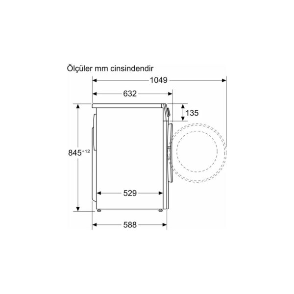 Profilo CGA25202TR A Enerji Sınıfı 10 kg 1200 Devir Çamaşır Makinesi