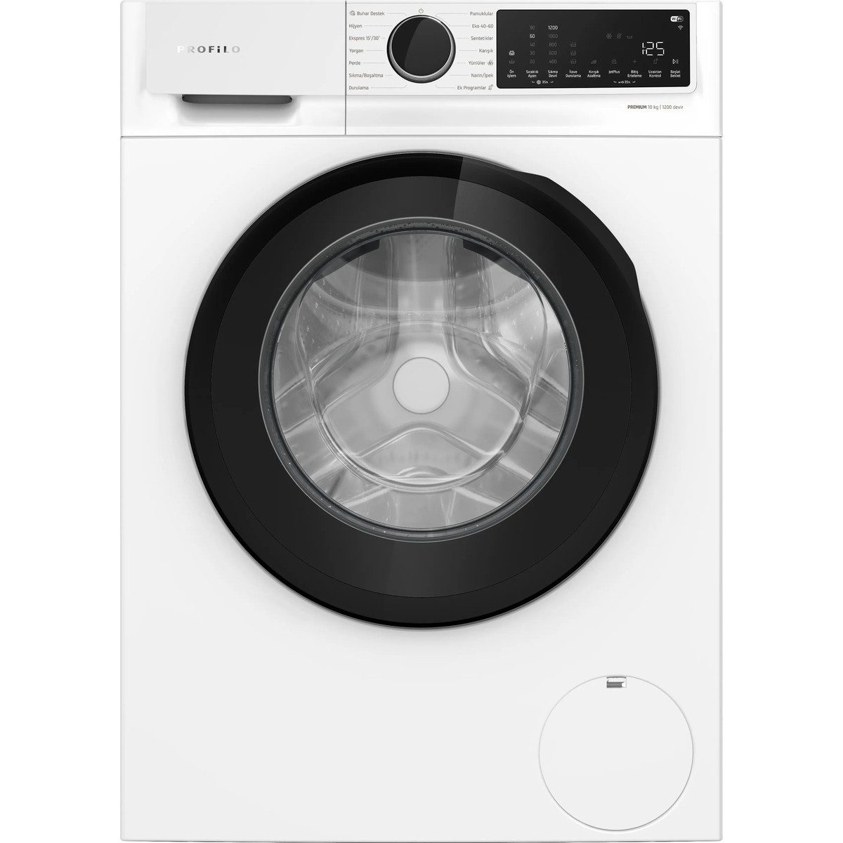 Profilo CGK252Z1TR 10 kg Yıkama Kapasiteli 1200 Dev./dak. Çamaşır Makinesi B Enerji Sınıfı Beyaz Renk HBCV0000ECJC30