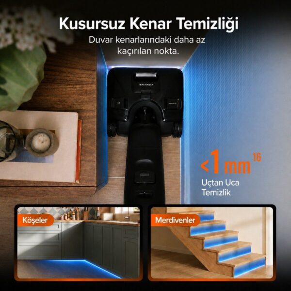 Roborock F25 Steam Akıllı Dikey Süpürge Siyah