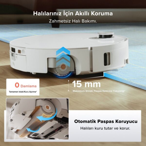 Roborock Qrevo Edge 2 Flow Akıllı Robot Süpürge Beyaz