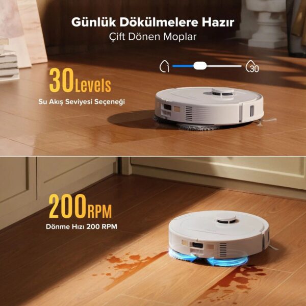 Roborock Qrevo L Pro Akıllı Robot Süpürge 18.500 Pa – Beyaz