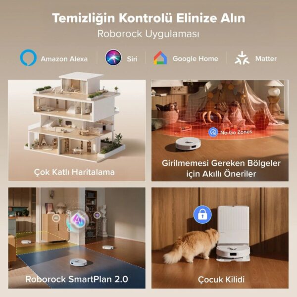 Roborock Qrevo L Pro Akıllı Robot Süpürge 18.500 Pa – Beyaz