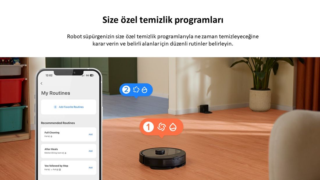 Roborock Vacuum Cleanner Q8 Max Robot Süpürge