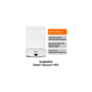 Robot Vacuum H50 Beyaz Akıllı Robot Süpürge + Paspas - 10000 Pa Emiş Gücü HBCV0000DTTLJJ
