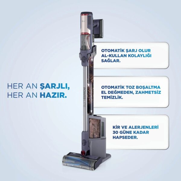 Shark Powerlite Clean&empty Auto-Empty Sistemli Pet Başlıklı Şarjlı Dikey Süpürge