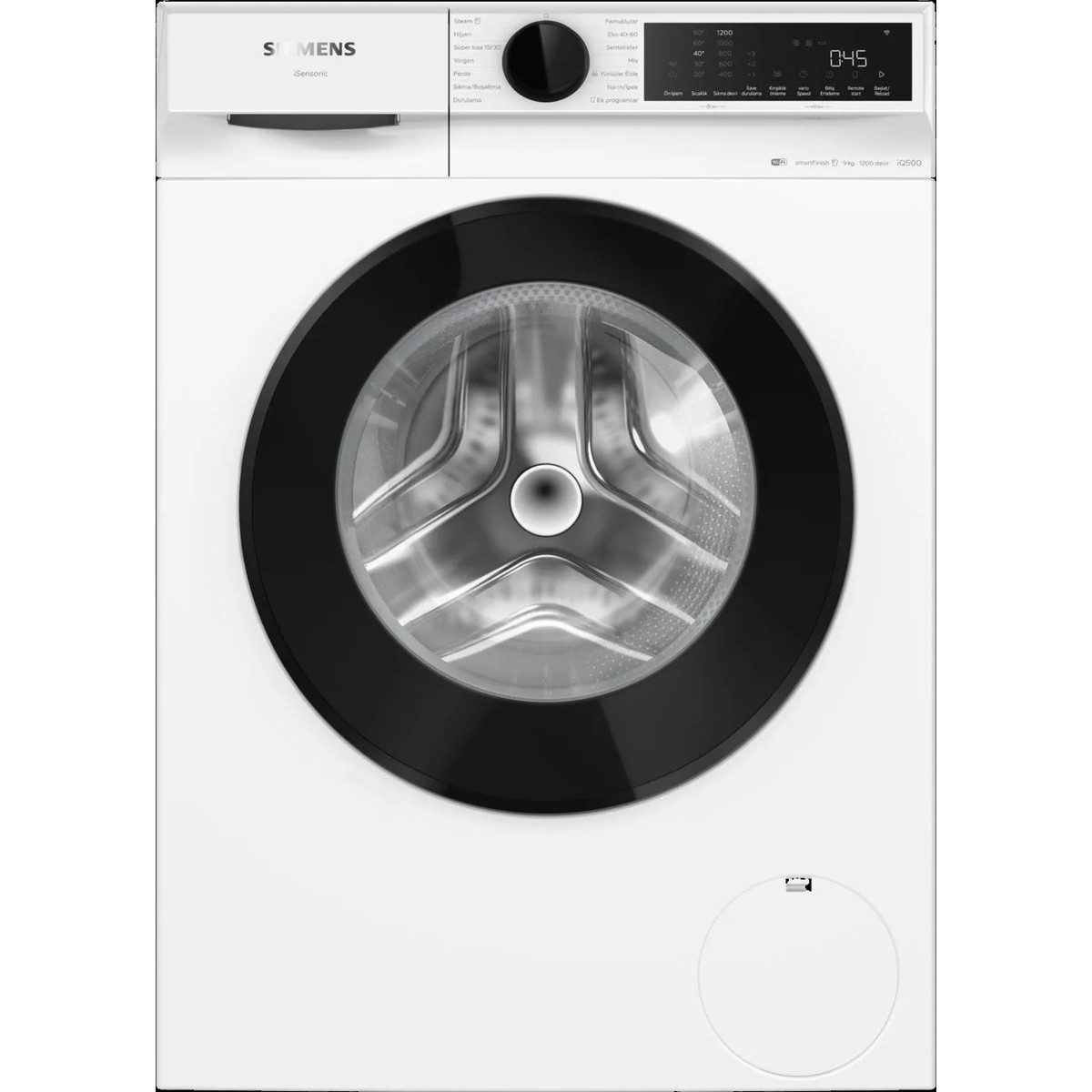 Siemens WG42K2Z0TR iQ500 Çamaşır Makinesi 9 kg 1200 dev./dak., Beyaz HBCV000091Y7Y2