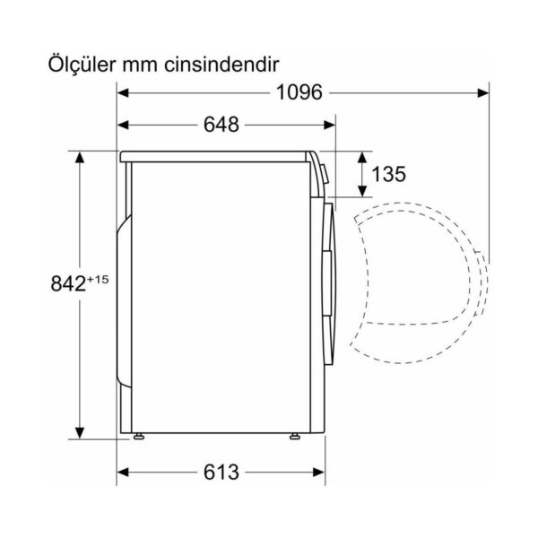 Siemens WQ42J20XTR iQ500 Isı Pompalı Kurutma Makinesi 9 kg Gümüş
