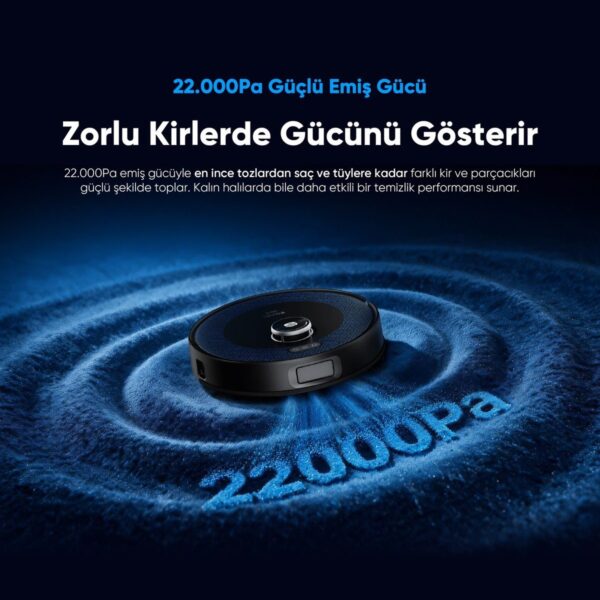 Şımart Katya O Akıllı Robot Süpürge 22000PA Otomatik Mop Sistemi ve Kıl Kesici Ana Fırça