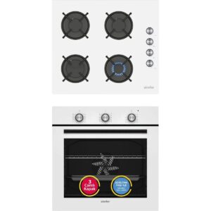 Simfer 0+8 Fonksiyon Trend Mekanik Beyaz Power Turbo 2'li Ankastre Set (Fırın + Ocak) HBCV0000BJA10B