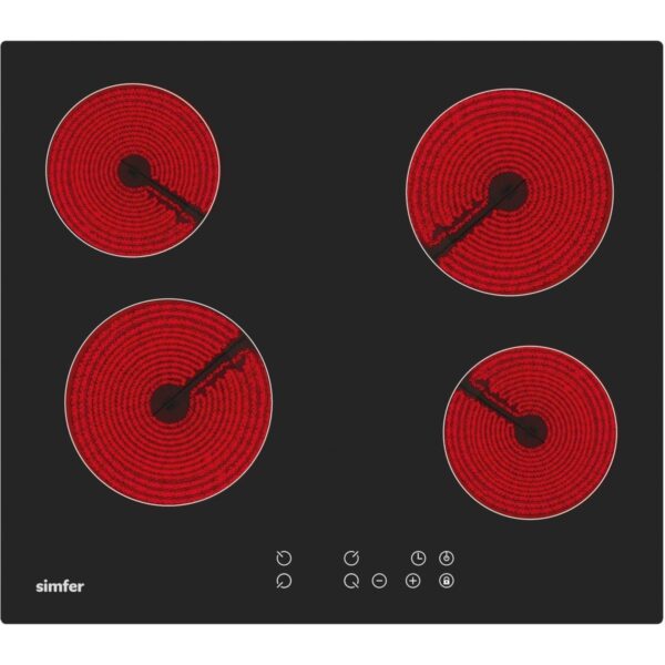 Simfer Ankastre Set Beyaz Dijital Elektrikli Cam Ocaklı Turbolu 3’lü Set (Fırın+Elektrikli Ocak+Davlumbaz)