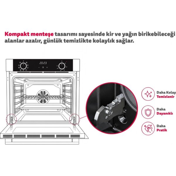 Simfer Ankastre Set Siyah Dijital Elektrikli Cam Ocaklı Turbolu 3’lü Set (Fırın+Elektrikli Ocak+Davlumbaz)