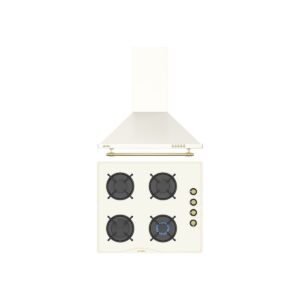 Simfer Retro Bej 2'li Cam Ankastre Set (Ocak + Davlumbaz) HBCV0000BL2EVG