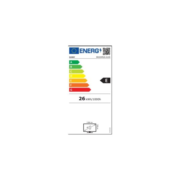 Sunny SN32HMLN-A14S 32″ 82 Ekran Uydu Alıcılı HD Ready LED TV