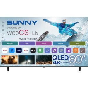 Sunny SN60QLEDM-W02M 60'' 152 Ekran Uydu Alıcılı 4K Ultra HD webOS Smart QLED TV HBCV0000KKXYR5
