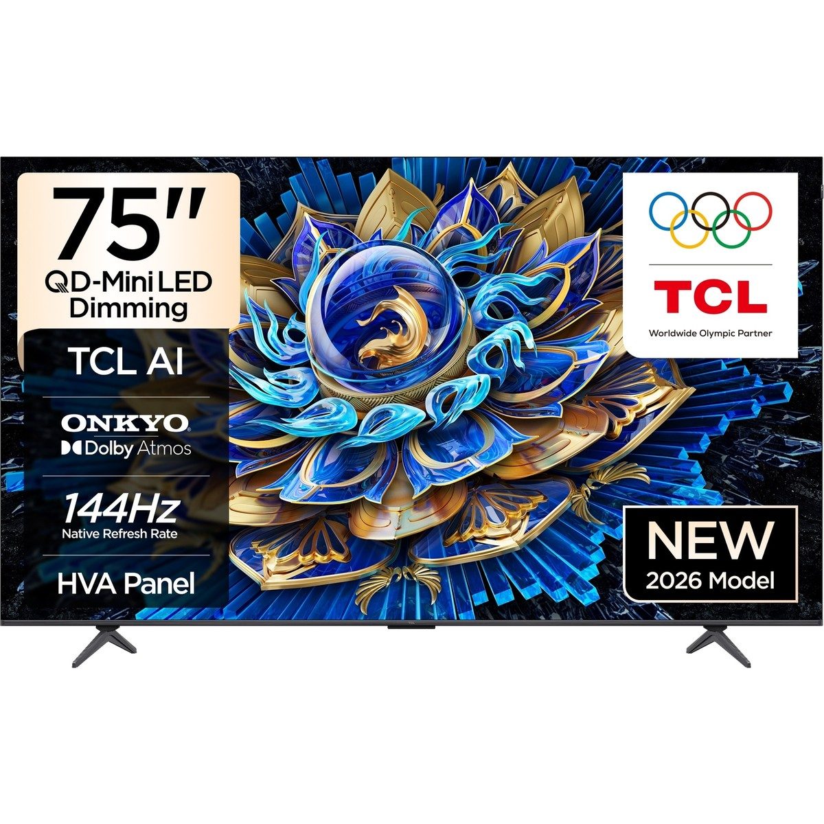 TCL 75T8D 75'' 190 Ekran Uydu Alıcılı 4K Ultra HD Google Smart QD-MiniLED Dimming TV HBCV0000EO42JA