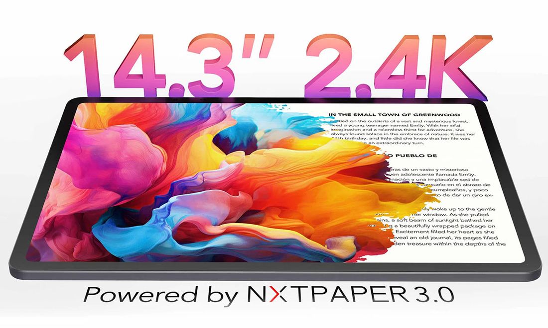 TCL NXTPAPER 14 inç 60Hz 2.4K Tablet 8GB Ram 256GB Hafıza Android 14 Gri Renkli Ekran