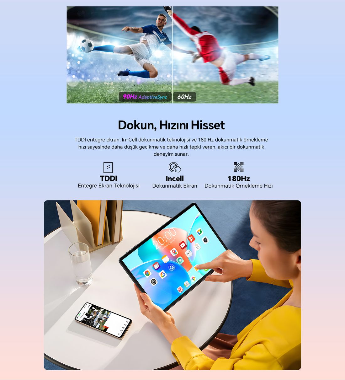 Teclast P50T 4/128 GB 11" Gri Klavye+Kılıf+Kalem