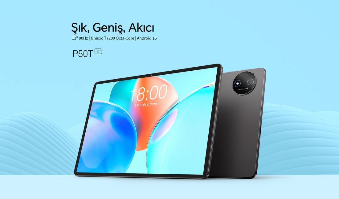 Teclast P50T 4/128 GB 11" Gri Klavye+Kılıf+Kalem