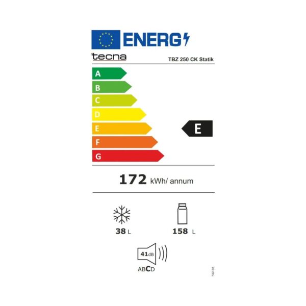 Tecna Tbz 250 Ck Statik 200 Lt. Çift Kapılı Buzdolabı