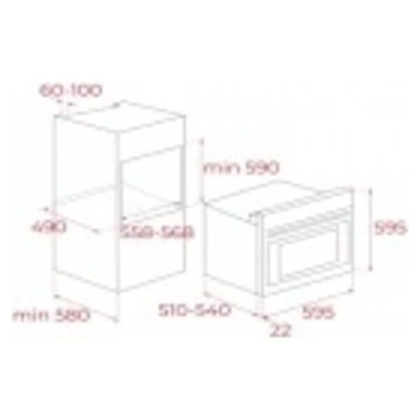 Teka – Chef 6 Ankastre Set – (Hak 625 Wh Fırın + Gbe 64002 Kbc Wh Ocak + Atv 60 Davlumbaz) – Beyaz – 64000466