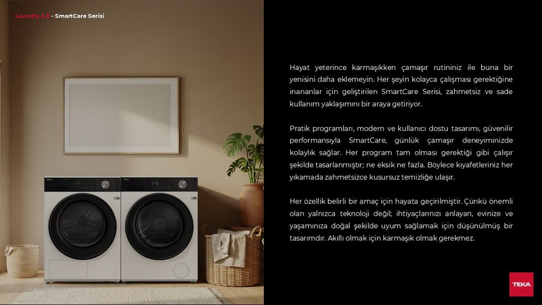 Teka WM 20941 WH 9 Kg Çamaşır Makinesi 1400 Devir A Enerji Sınıfı ile Güçlü Yıkama
