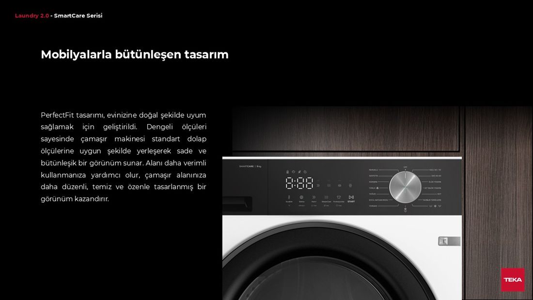 Teka WM 20941 WH 9 Kg Çamaşır Makinesi 1400 Devir A Enerji Sınıfı ile Güçlü Yıkama