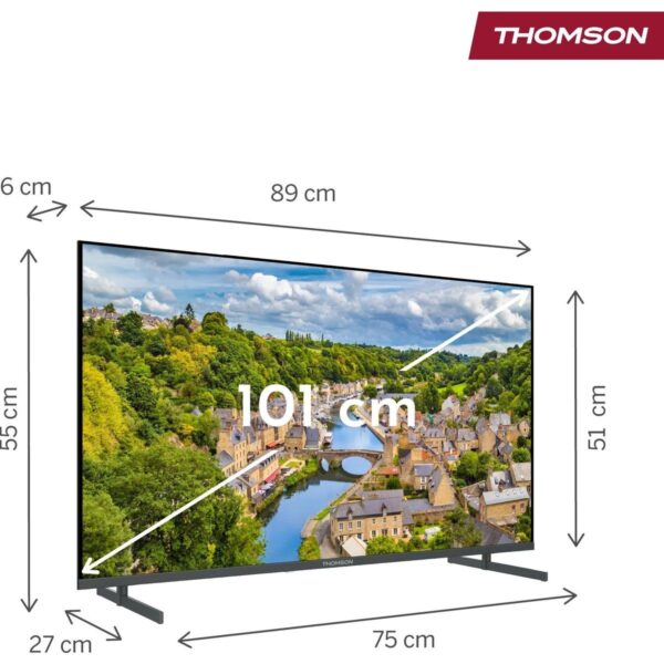 THOMSON 40FQG3S15K 40″ 102 Ekran Uydu Alıcılı Full HD Google Smart QLED TV