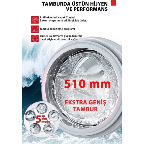 Toshiba Dalga Teknolojisi Ai Desteği Nano Kabarcık 8 kg 1400 Devir Çamaşır Makinesi Morandi Gri TW-T21BU90UWTR(WW)