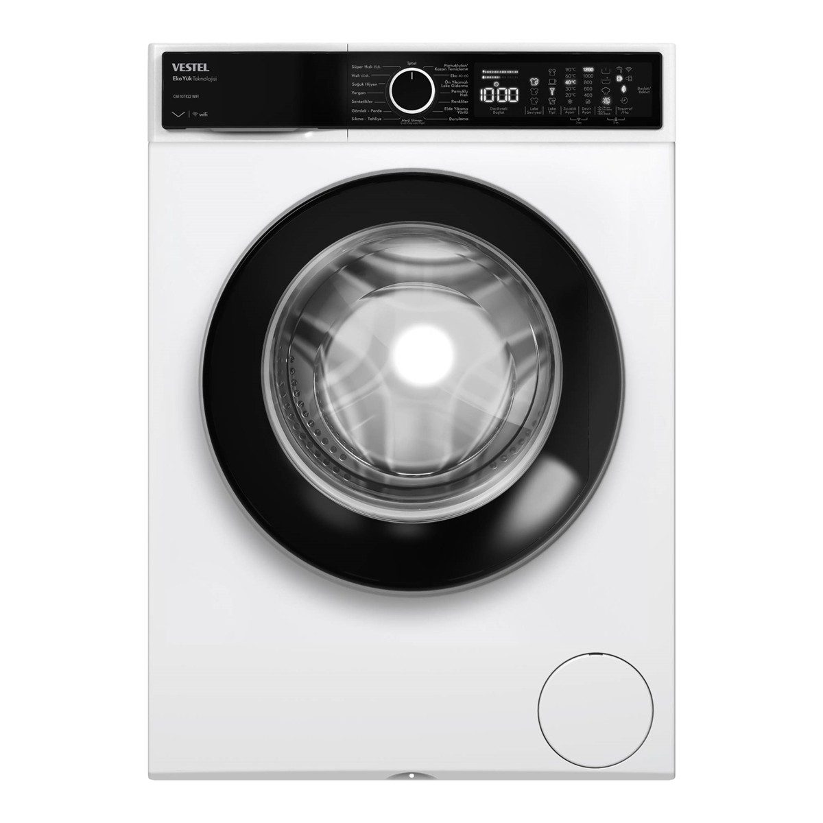 Vestel Cmı 107422 10 kg Yıkama Kapasiteli 1200 Devir Enerji Sınıfı A Çamaşır Makinesi Beyaz Renk HBCV0000BK1SPO