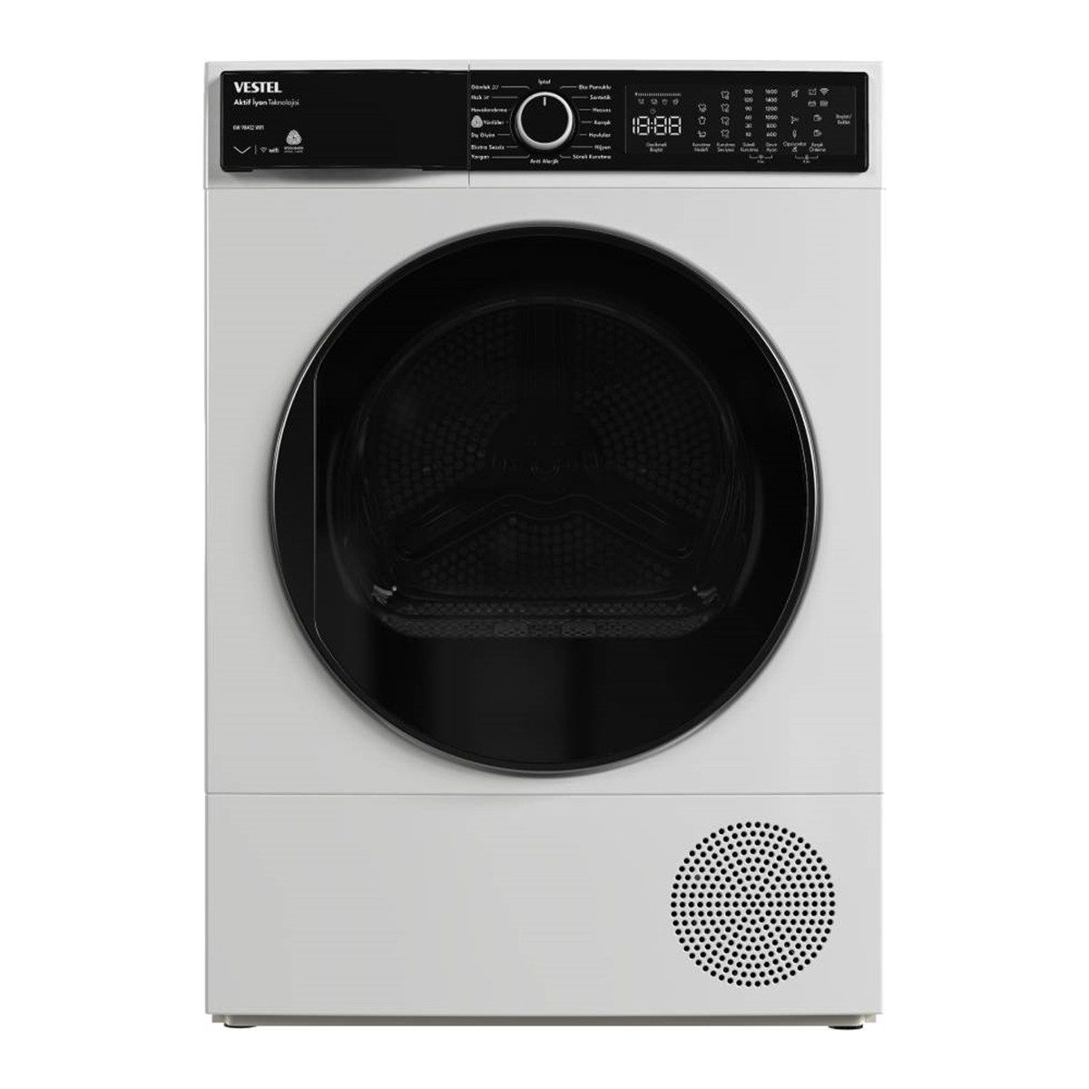 Vestel KMI 98402 WIFI 9 kg Kurutma Makinesi Isı Pompalı C Enerji Sınıfı Çocuk Kilidi Özellikli HBCV0000BP3RPI