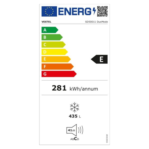 Vestel SD50011 Duomode E Enerji Sınıfı 435 Lt Statik Sandık Tipi Derin Dondurucu