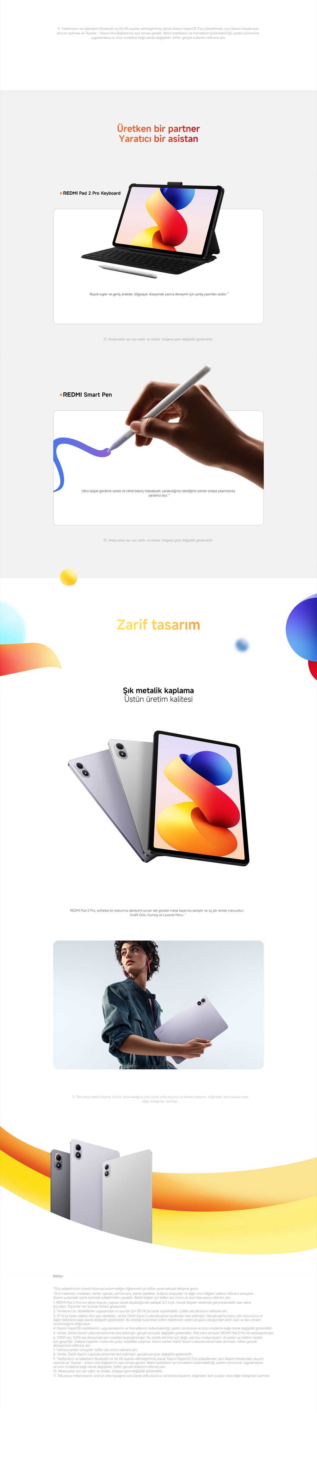 Xiaomi Redmi Pad 2 Pro 8GB 256GB 12.1" + Klavye